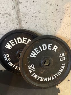 Weider 44 lb metal weights