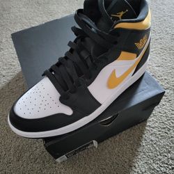 Jordan 1 Mid POLLEN Sz 10.5 Brand New