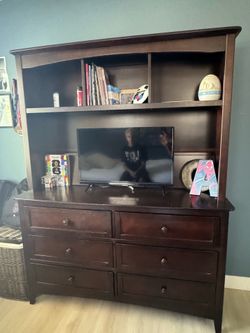 Slightly used Dresser with book shelf