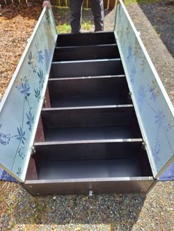 IKEA Billy Bookcase with glass doors.