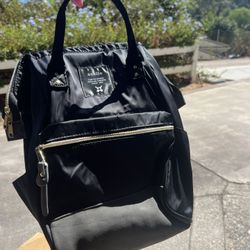 Small Backpack with Pockets and Zipper