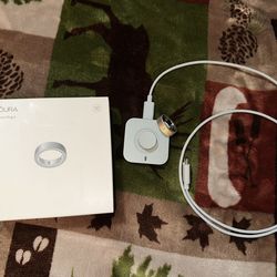 OURA RING Brushed Silver Size 10.