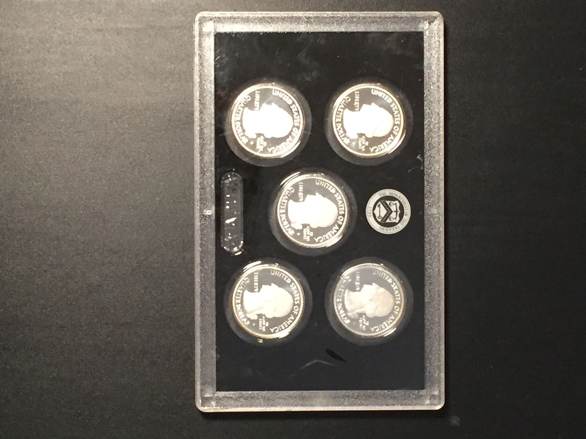 Set of 5 2011 National Park Silver Proof Quarters