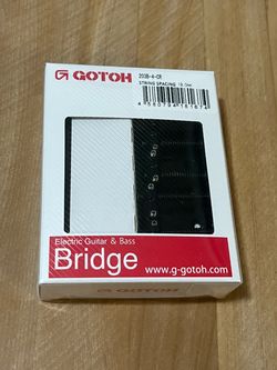 GOTOH 203B-4  4-String Electric Bass Bridge, Black, Great Used Condition, Includes Screws and Allen Key