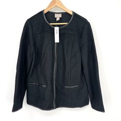 NEW Chico’s Wool Blend Jacket Women’s Size 1 (Medium) MSRP $99