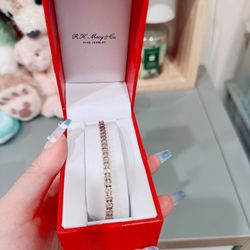 Macy’s Real Diamond  Bracelet (1/2 ct. t.w.) in rose gold/NWB