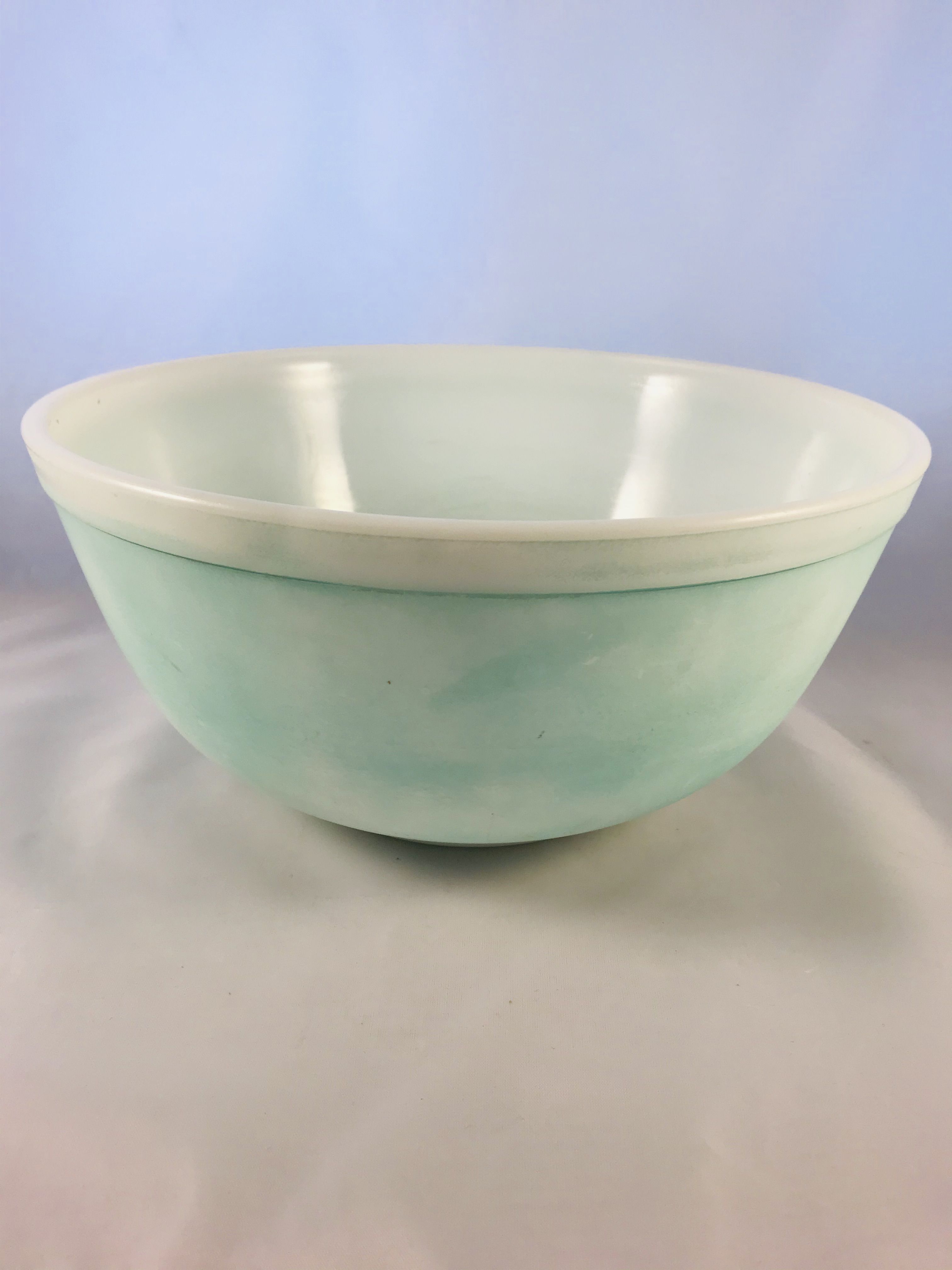 Pyrex Blue Matte Mixing Bowl, 1950s, #403, 2-1/2-Qt., 8.5" W X 4 " Deep