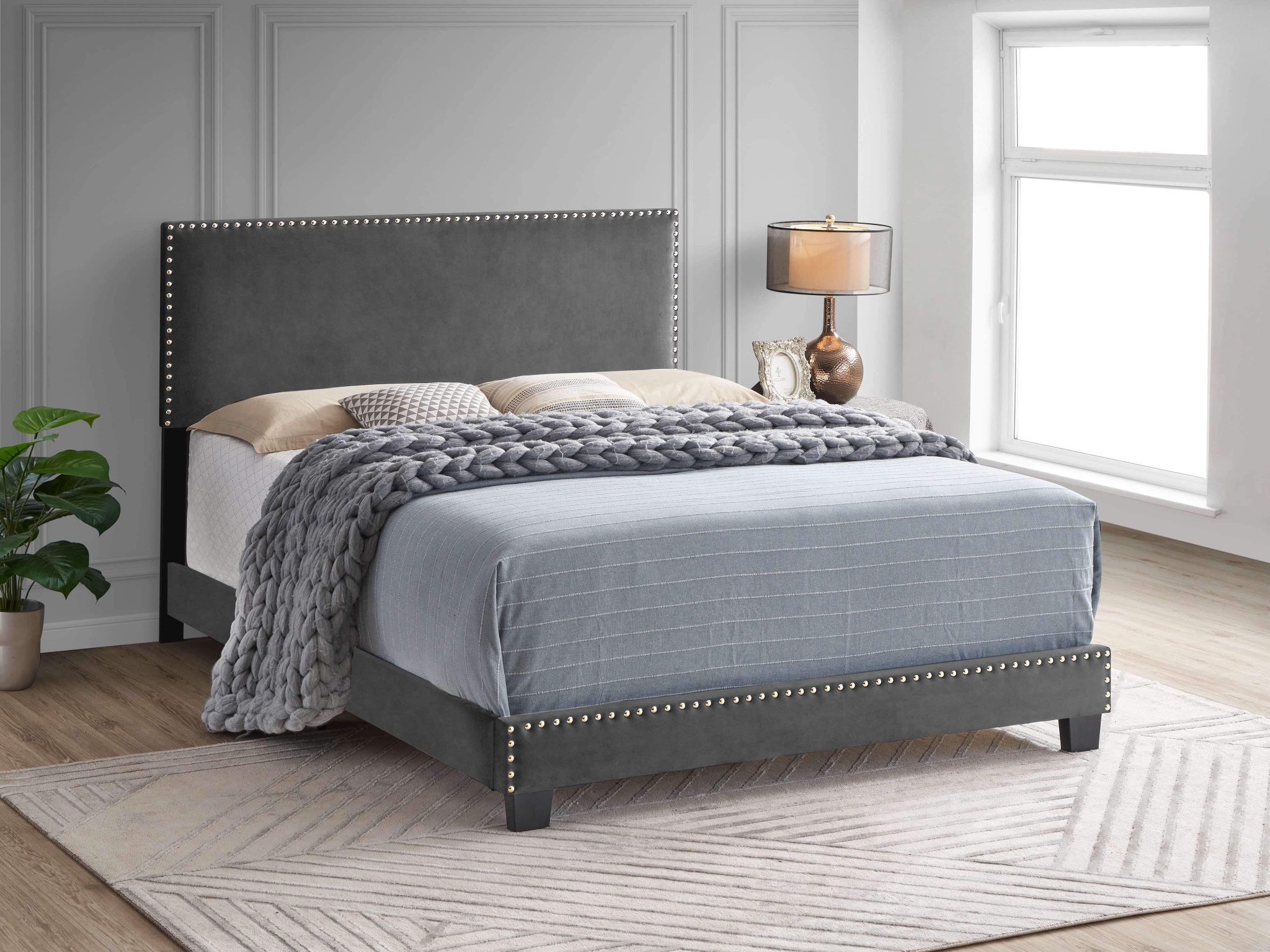 Complete Bed Frame With New Mattress Set/King $399/Queen $329/Full $299/Fast Delivery 