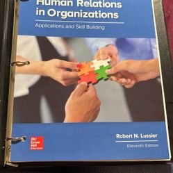 Human Relations In Organizations Textbook