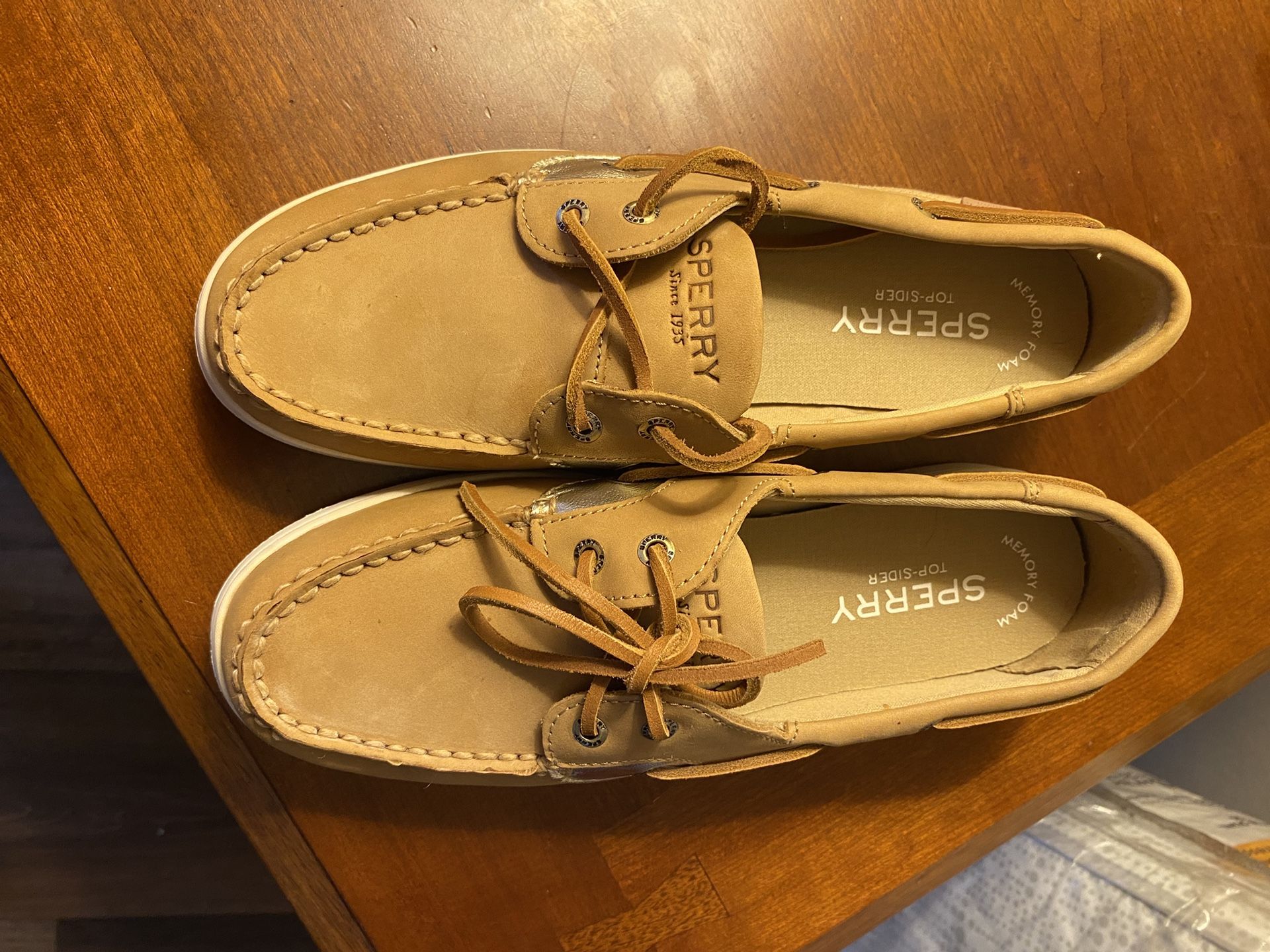 Sperry Coastfish  Boat Shoes Taupe Women Size 7.5 