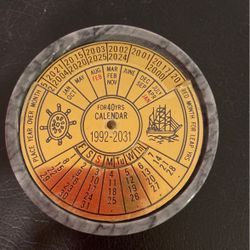 Paperweight: 40 Year Calendar 1992-2031 Collectible