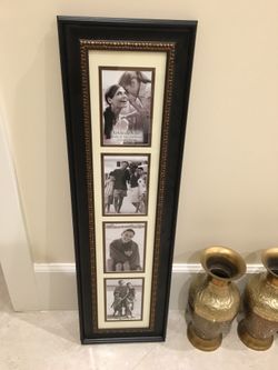 Tall picture frame of 4 photos