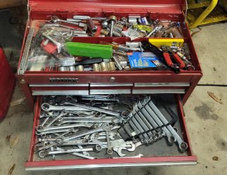 Homak Tool Box With Various Tools