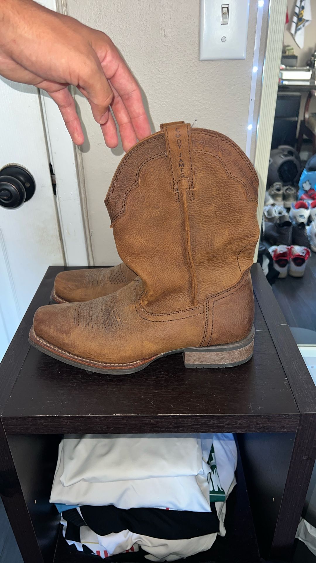 Cody James Cowboy Boots – Brown Leather – Size 9D