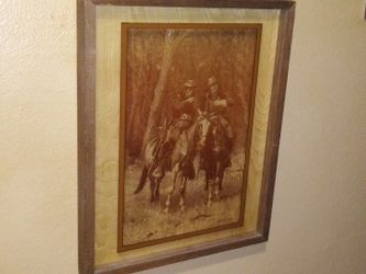 Frederick Remington Framed Glass Pictures
