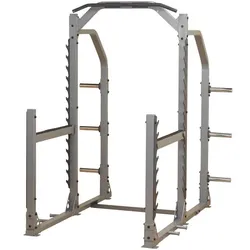 Body Solid Commercial Squat Rack  with Barbell and plates