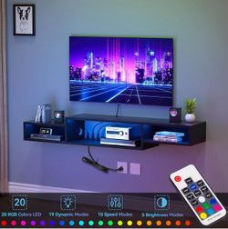 Floating TV Stand with LED Light
