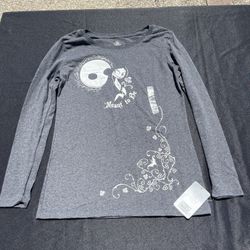 Nightmare Before Christmas Grey Long Sleeve - Woman’s