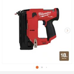 Milwaukee M12 FUEL 12-Volt Lithium-Ion Brushless Cordless 18-Gauge 1-1/2 in. Compact Brad Nailer 
