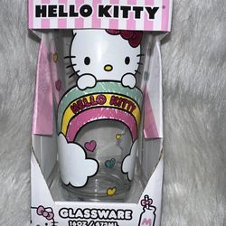 Hello Kitty Glass Rainbow Cup
