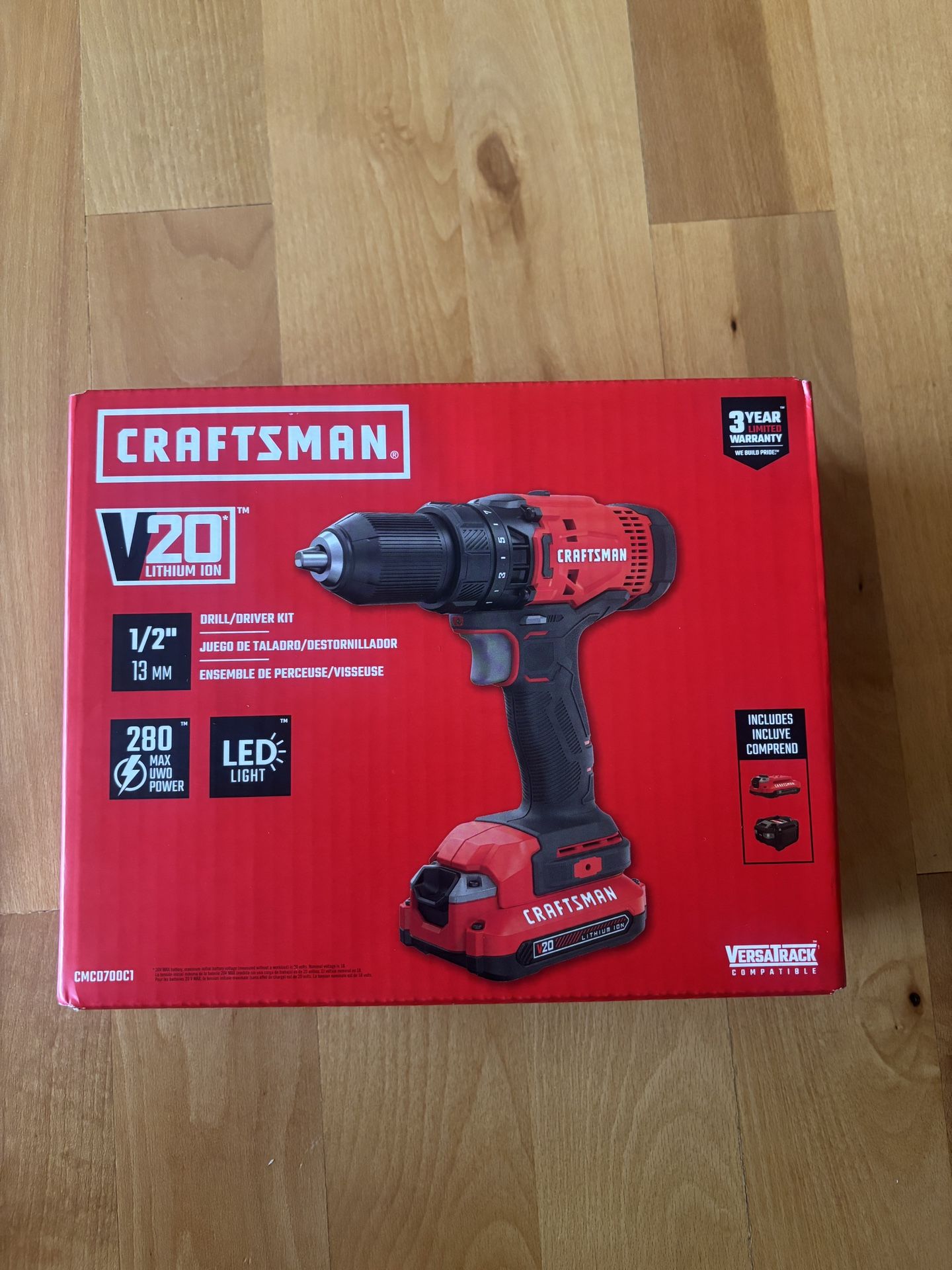 Craftsman V20 Drill w/battery and charger