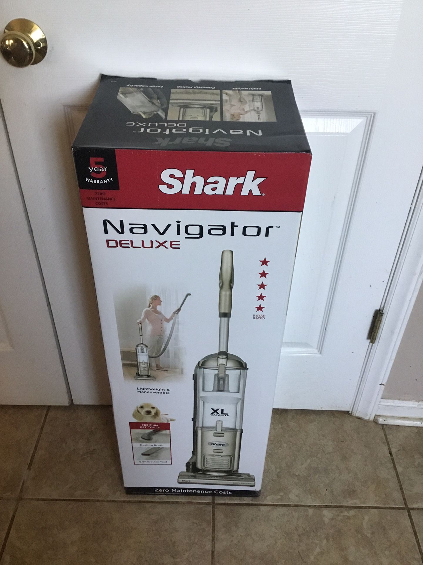 New Shark Navigator Deluxe Upright Vacuum - NV42, Champagne NOT refurbished
