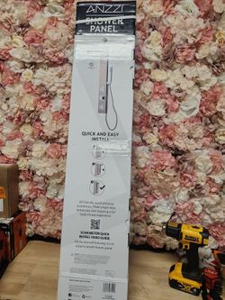 ANZZI
Dion Series 39 in. 2-Jetted Shower Tower with Heavy Rain Shower and Body Jets and Spray Wand in Brushed Nickel