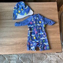 Baby Swim Suit & Hat