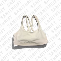 Lululemon Ivory Cross-Back Sports Bra