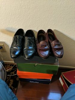 Men's Dress Shoes Brown And Black Size 9