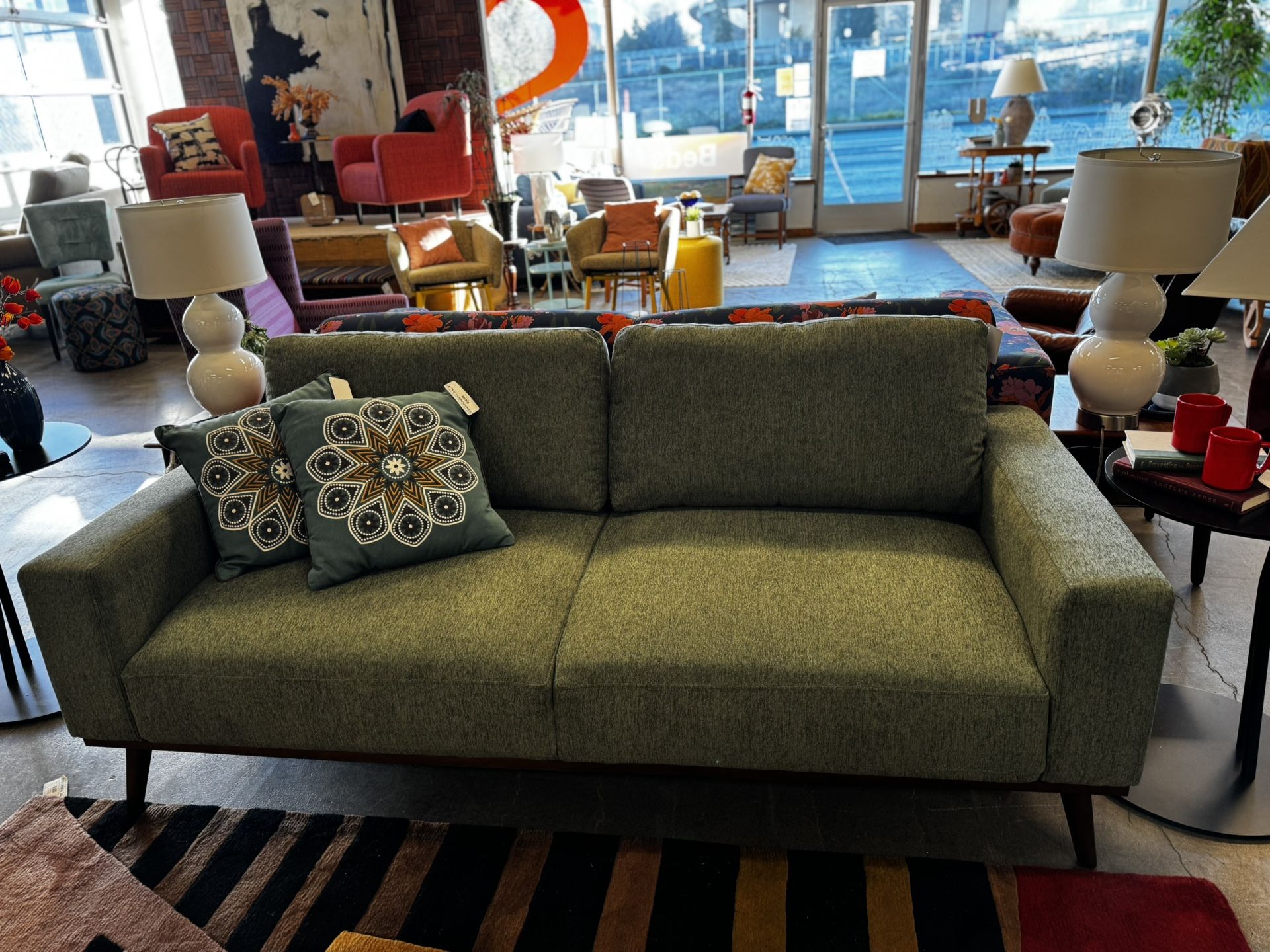 New Olive Sofa 