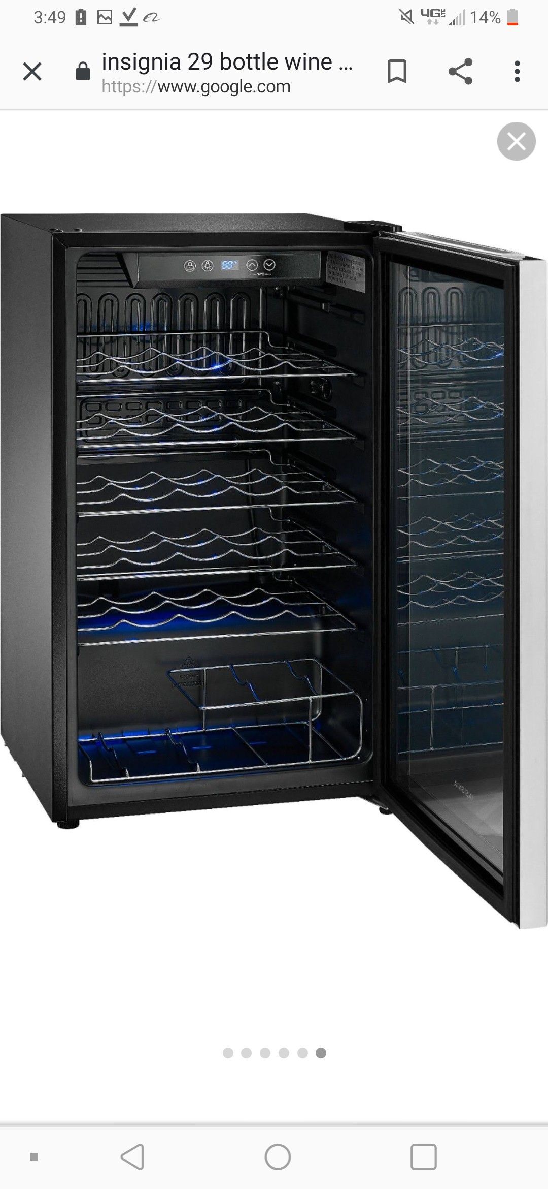 Insignia 29 bottle wine cooler brand new in box