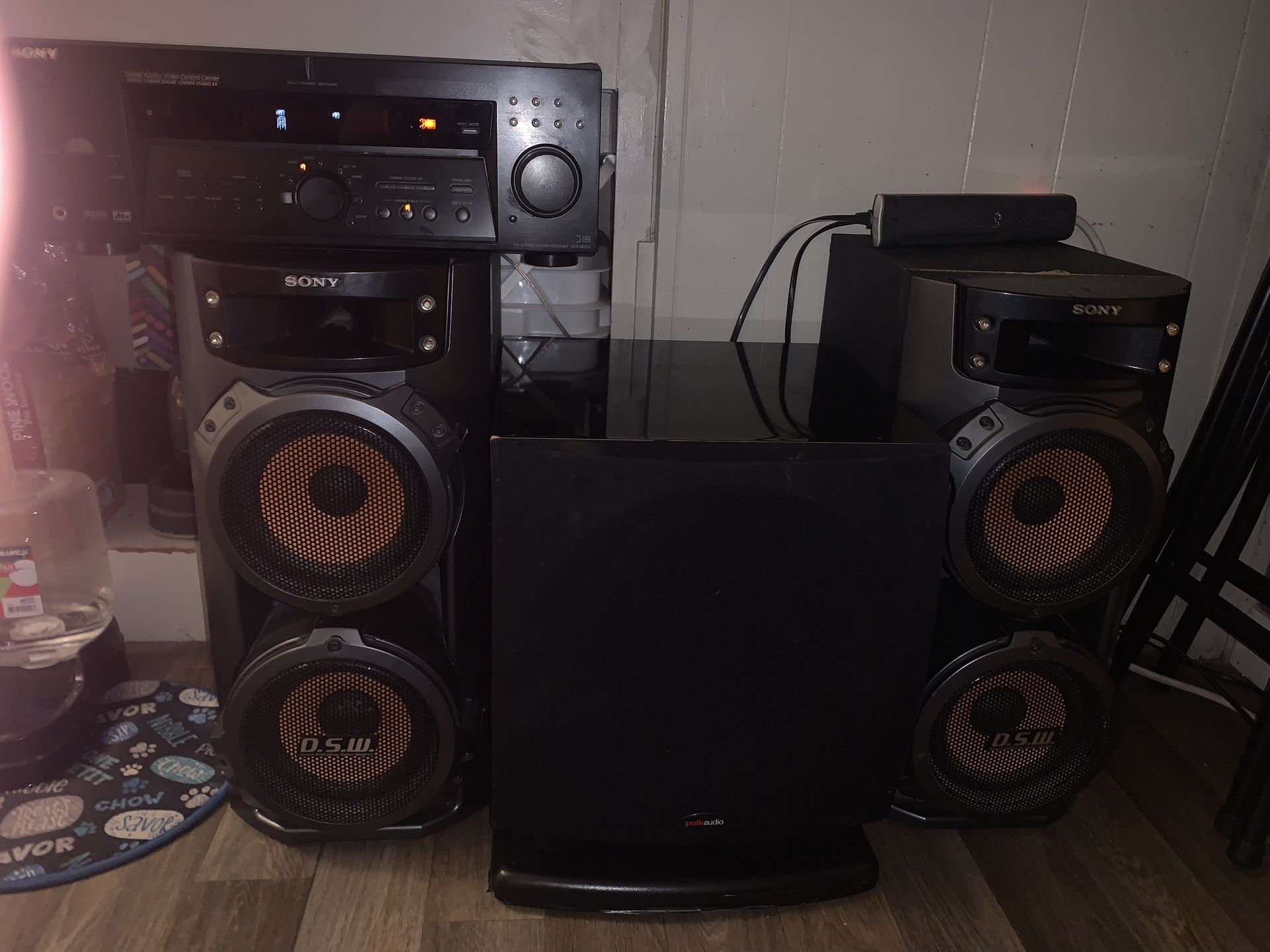 - **“Sony Vintage Powerhouse Stereo with Polk Audio Subwoofer – Blessed Sound”**