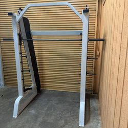 Precor Icarian Smith Machine - Counterbalanced W/ Linear Bearings- Commercial Gym Equipment- Icarian Hammer Strength Cybex Flex Life Fitness Nautilus