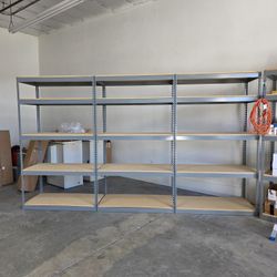 Boltless Shelves 48 in W x 24 in D 5 Tier Level Storage Rack Shelving Delivery Available