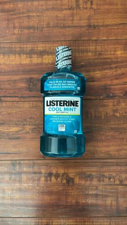 Listerine COOL MINT Antiseptic Antigingivitis, Antiplaque Mouthwash; For Fresher And Cleaner Mouth Than Brushing Alone: 1 Liter