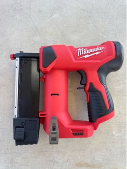 New!! Milwaukee M12 12-Volt Lithium-Ion Cordless Pin Nailer 23 Gauge (Tool-Only)