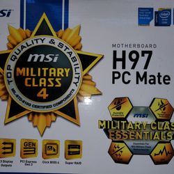 MSI H97 PC Mate Motherboard Military Class 4
