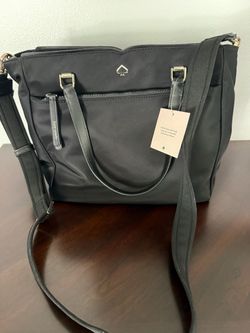NWT!! Kate Spade Black Nylon Satchel with Crossbody Strap