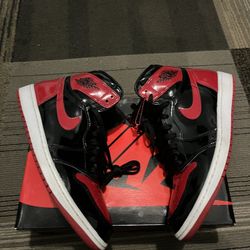 Size 10.5 - Jordan 1 Retro OG High Patent Bred