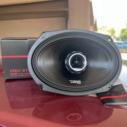 PRO-ZT 6x9" Coaxial Mid-Range Loudspeaker with Water Resistant Cone Built-in Bullet Tweeter and Gril