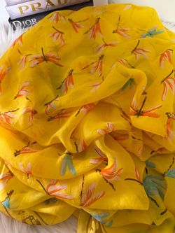 Alexander McQueen Skull Silk Wrap Scarf.