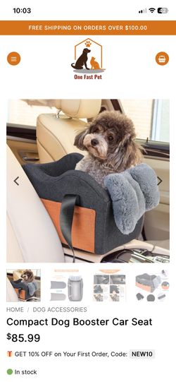 Compact dog  booster seat