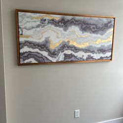 Gold And Grey Canvas 
