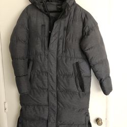 Dark Gray Parker Puffer Coat 