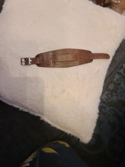 1960'-1970's Vintage Latvian Leather Watchband Belt "RIGA"


