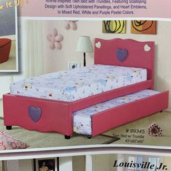Twin Bed With Trundle 