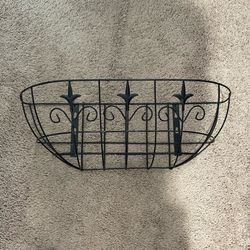 Metal Hanging Planter Garden Railing