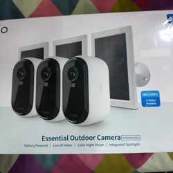 Brand New And Sealed Arlo 2K Essential Wireless Camera With Solar panel