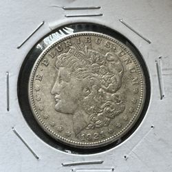 1921 S Morgan Dollar AU  90% Silver $1 US Coin